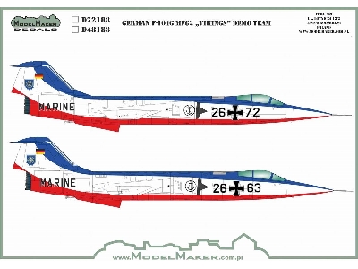 German F-104g Mfg2 "vikings" Demo Team - zdjęcie 1