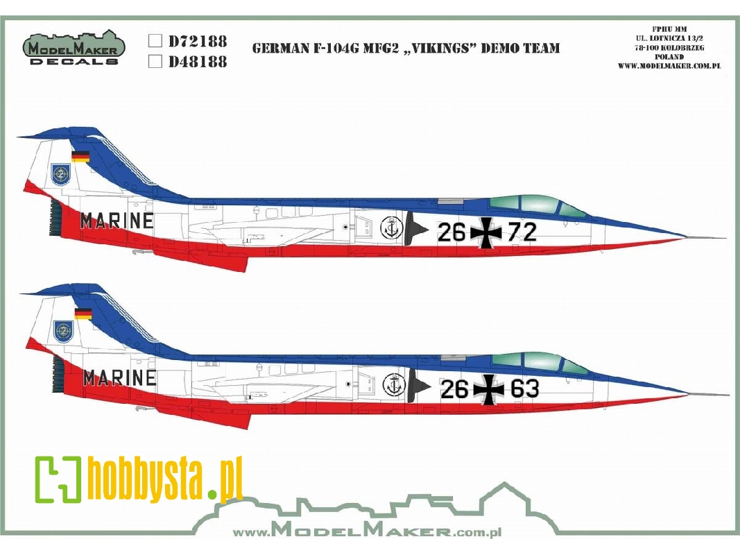 German F-104g Mfg2 "vikings" Demo Team - zdjęcie 1