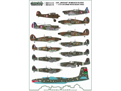 Jan Donald Zumbach Planes + A-26 Invader With Resin Nose - zdjęcie 2