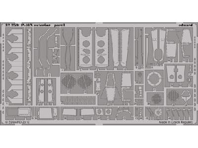  P-40N exterior 1/32 - Hasegawa - blaszki - zdjęcie 1