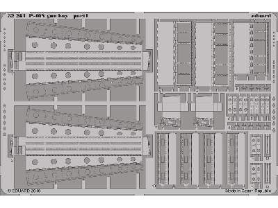  P-40N gun bay 1/32 - Hasegawa - blaszki - zdjęcie 2