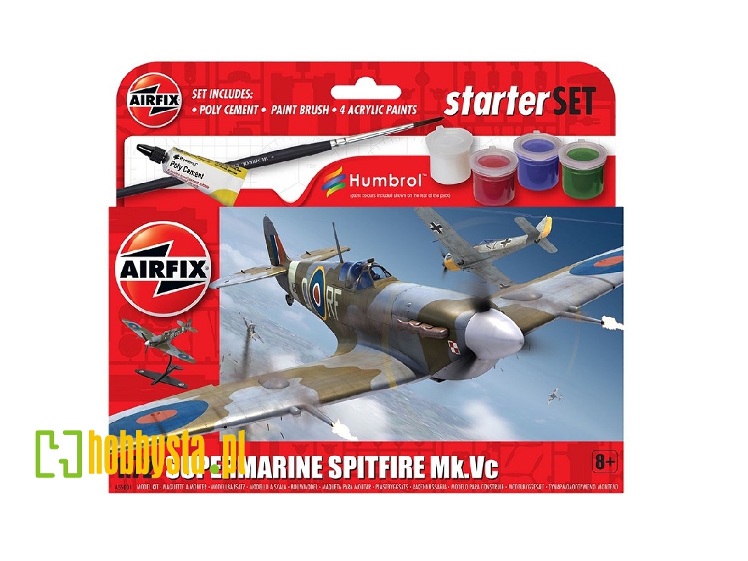 Supermarine Spitfire MkVc - zestaw podarunkowy - zdjęcie 1 Supermarine Spitfire MkVc - zestaw podarunkowy - zdjęcie 1