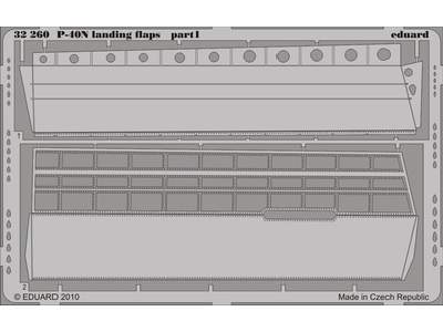  P-40N landing flaps 1/32 - Hasegawa - blaszki - zdjęcie 1