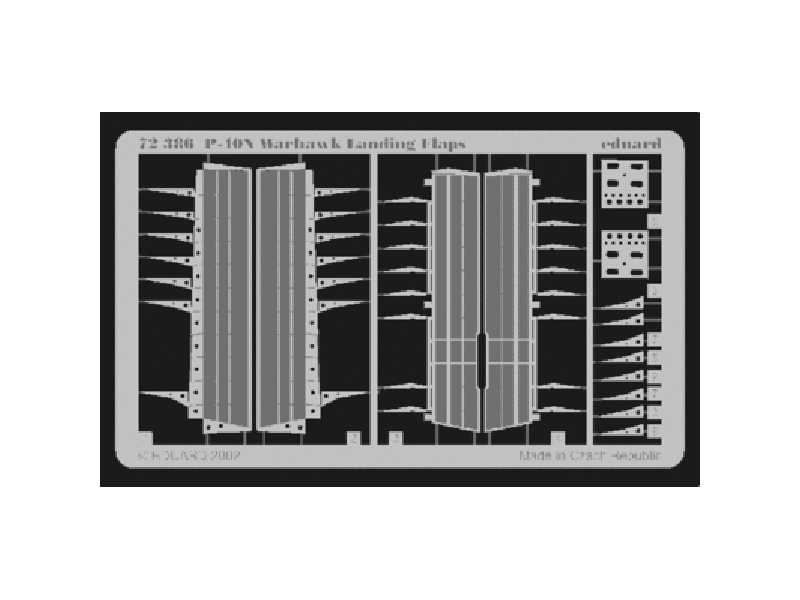  P-40N landing flaps 1/72 - Hasegawa - blaszki - zdjęcie 1