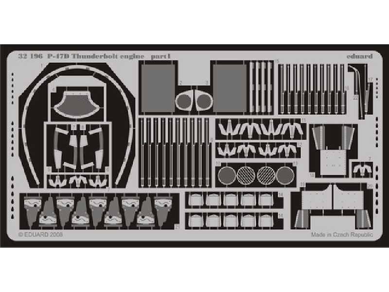 P-47D T engine 1/32 - Trumpeter - blaszki - zdjęcie 1 P-47D T engine 1/32 - Trumpeter - blaszki - zdjęcie 1