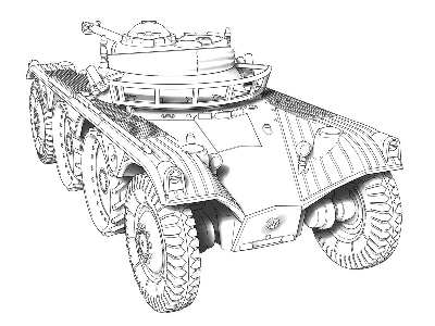 EBR 90 F1 mod.1951 w/FL-11 turret wheeled tank - zdjęcie 10