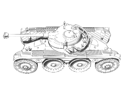 EBR 90 F1 mod.1951 w/FL-11 turret wheeled tank - zdjęcie 12