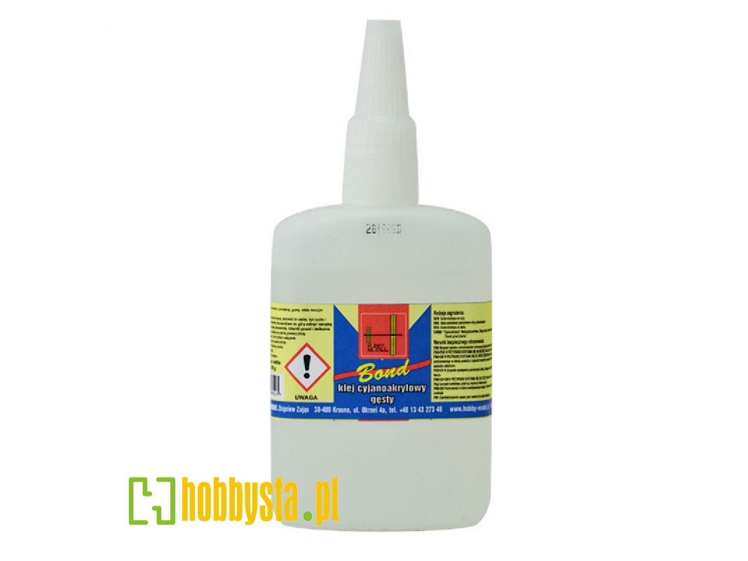 Klej cyjanoakrylowy BOND - gęsty - 100g - zdjęcie 1 Klej cyjanoakrylowy BOND - gęsty - 100g - zdjęcie 1