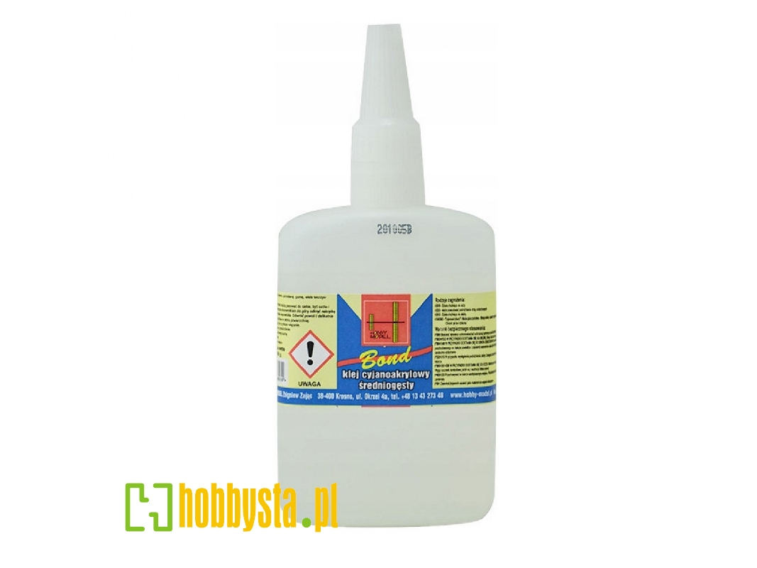 Klej cyjanoakrylowy BOND - średniogęsty - 100g - zdjęcie 1 Klej cyjanoakrylowy BOND - średniogęsty - 100g - zdjęcie 1