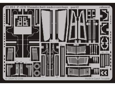  P-47M undercarriage 1/32 - Hasegawa - blaszki - zdjęcie 3