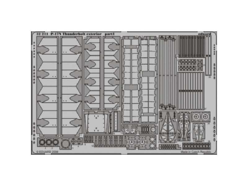 P-47N exterior 1/32 - Trumpeter - blaszki - zdjęcie 1 P-47N exterior 1/32 - Trumpeter - blaszki - zdjęcie 1