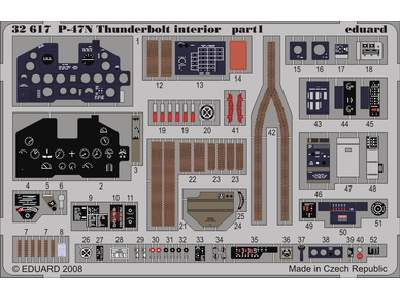  P-47N interior S. A. 1/32 - Trumpeter - blaszki - zdjęcie 1