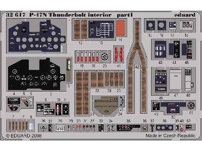  P-47N interior S. A. 1/32 - Trumpeter - blaszki - zdjęcie 2