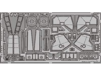  P-47N undercarriage 1/32 - Trumpeter - blaszki - zdjęcie 1