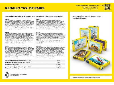 Puzzle Renault Taxi De Paris 500 Pcs. - zdjęcie 4