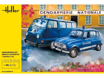 Gendarmerie Set Renault Estafette + Renault 4tl - zdjęcie 3
