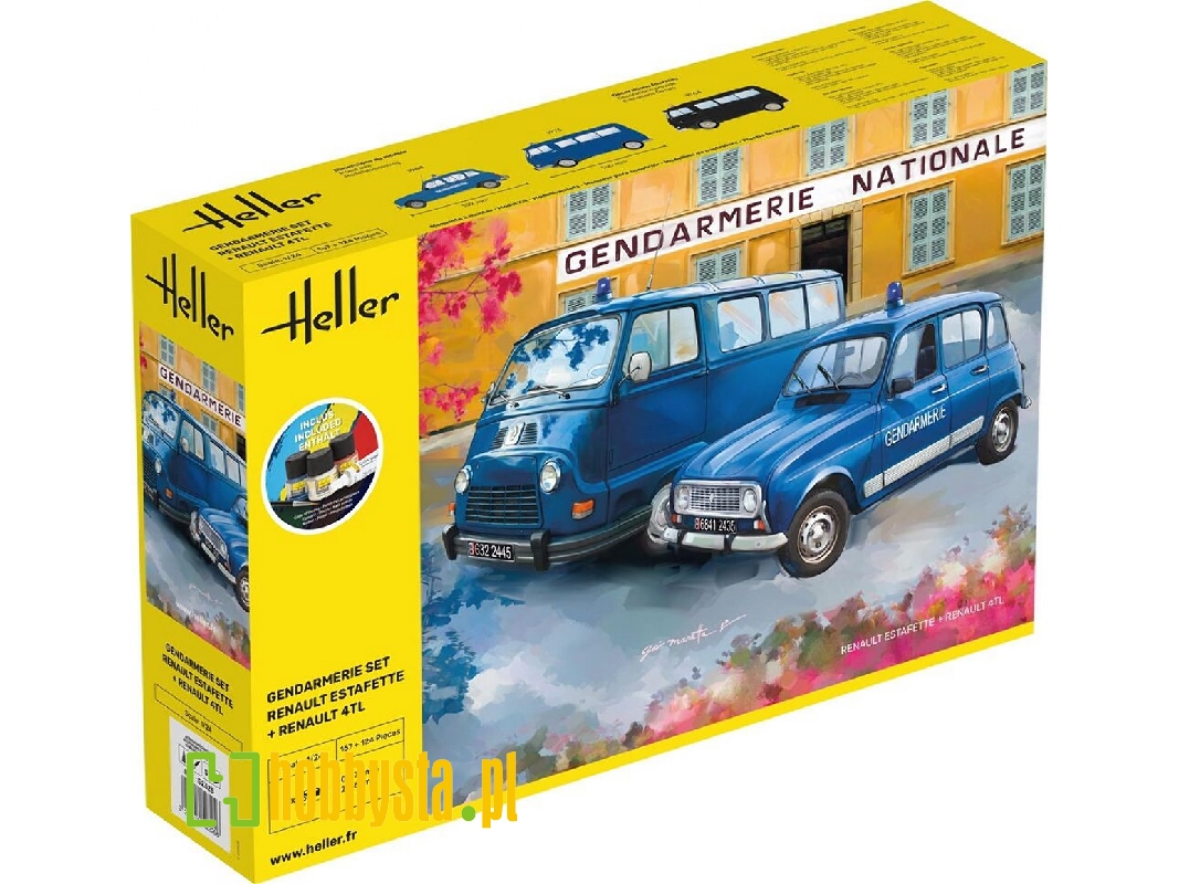 Renault Estafette + Renault 4tl Gendarmerie Set - Starter Kit - zdjęcie 1 Renault Estafette + Renault 4tl Gendarmerie Set - Starter Kit - zdjęcie 1