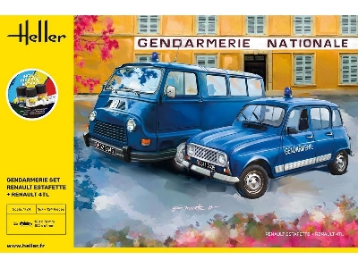 Renault Estafette + Renault 4tl Gendarmerie Set - Starter Kit - zdjęcie 3