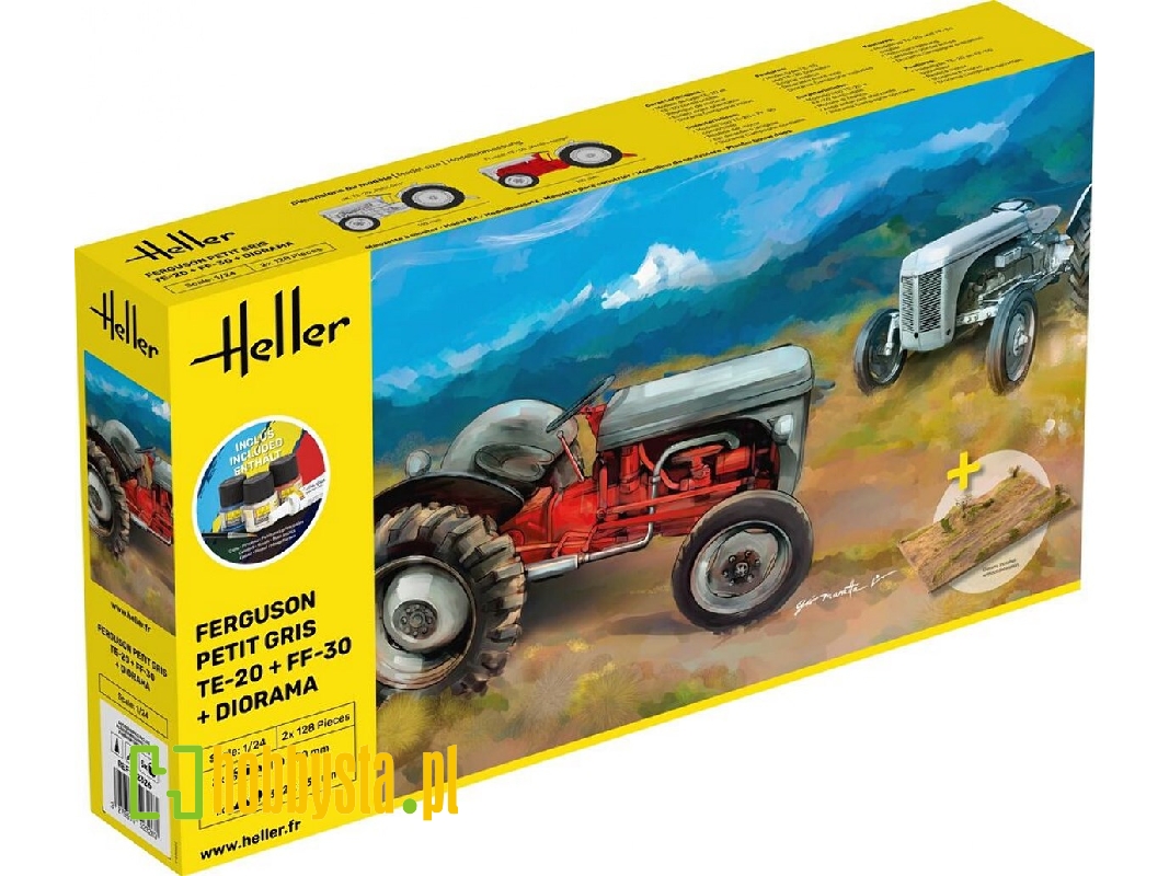 Ferguson Petit Gris Te-20 + Ff-30 + Diorama - Starter Kit - zdjęcie 1 Ferguson Petit Gris Te-20 + Ff-30 + Diorama - Starter Kit - zdjęcie 1