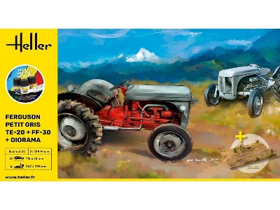 Ferguson Petit Gris Te-20 + Ff-30 + Diorama - Starter Kit - zdjęcie 3