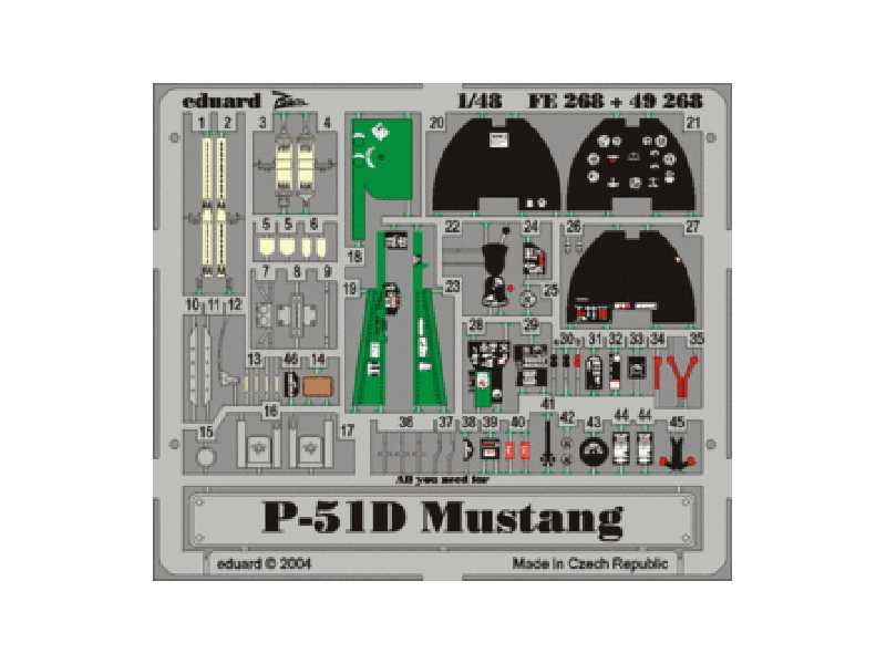 P-51D 1/48 - Hasegawa - blaszki - zdjęcie 1 P-51D 1/48 - Hasegawa - blaszki - zdjęcie 1