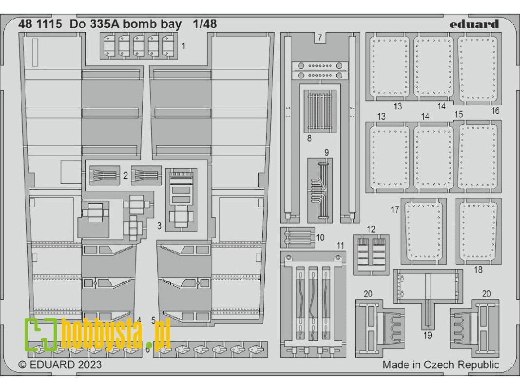 Do 335A bomb bay 1/48 - TAMIYA - zdjęcie 1 Do 335A bomb bay 1/48 - TAMIYA - zdjęcie 1