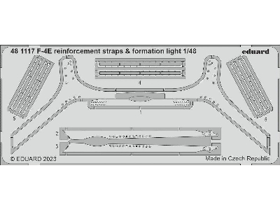 F-4E reinforcement straps & formation lights 1/48 - MENG - zdjęcie 1