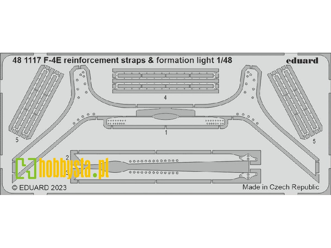 F-4E reinforcement straps & formation lights 1/48 - MENG - zdjęcie 1