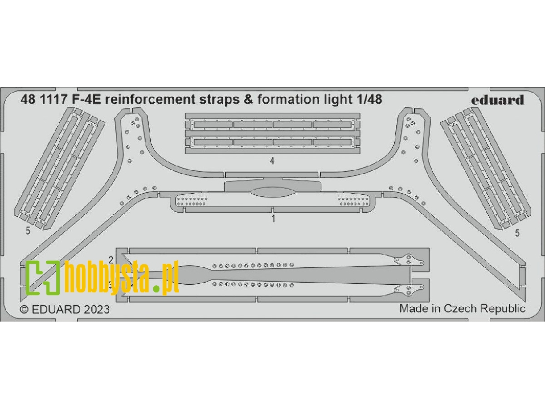 F-4E reinforcement straps & formation lights 1/48 - MENG - zdjęcie 1 F-4E reinforcement straps & formation lights 1/48 - MENG - zdjęcie 1