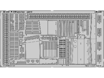  P-51D gun bay 1/32 - Trumpeter - blaszki - zdjęcie 3