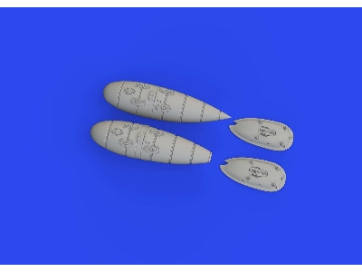 Bf 109F/ G external fuel tanks 1/72 - EDUARD - zdjęcie 3