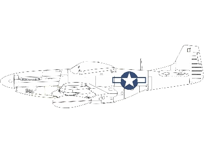P-51D national insignia 1/48 - EDUARD - zdjęcie 1