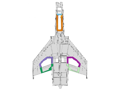 F-4E wheel bays 1/48 - MENG - zdjęcie 1