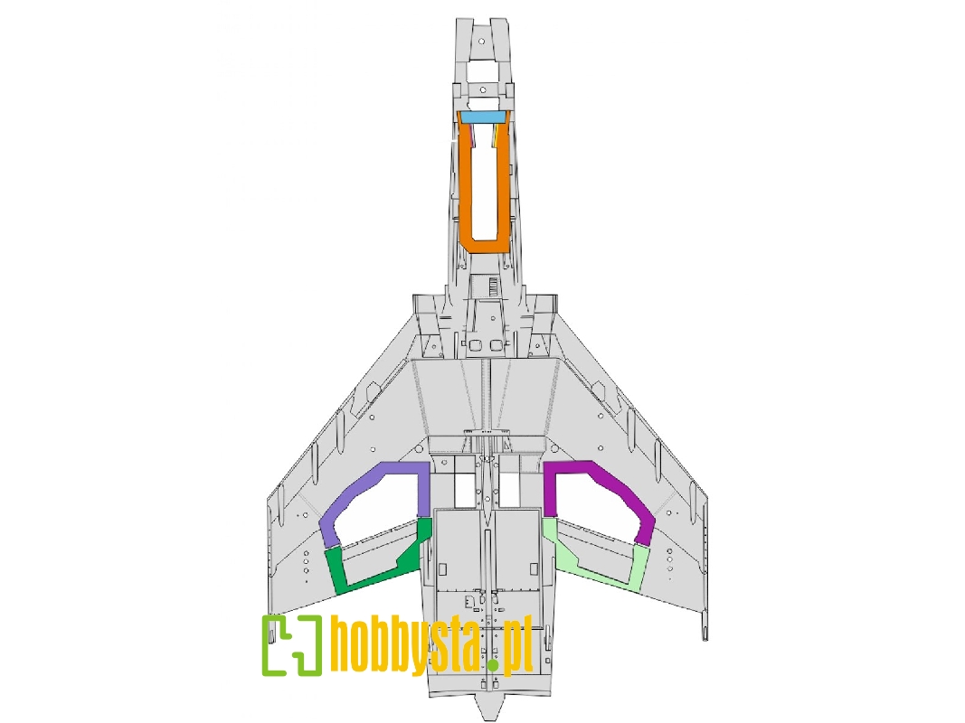 F-4E wheel bays 1/48 - MENG - zdjęcie 1 F-4E wheel bays 1/48 - MENG - zdjęcie 1