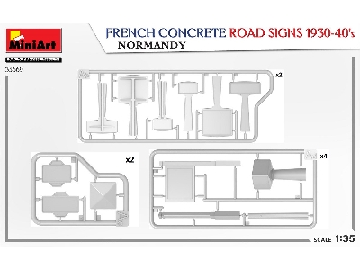 French Concrete Road Signs 1930-40&#8217;s. Normandy - zdjęcie 3