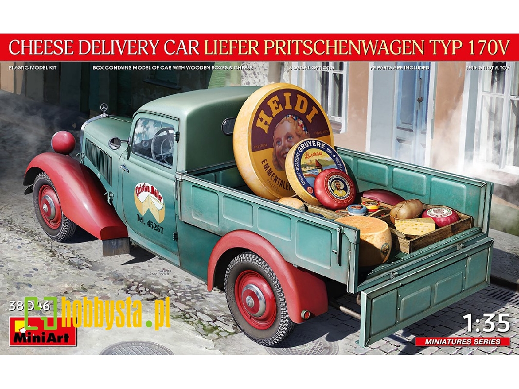 Cheese Delivery Car Liefer Pritschenwagen Typ 170v - zdjęcie 1 Cheese Delivery Car Liefer Pritschenwagen Typ 170v - zdjęcie 1