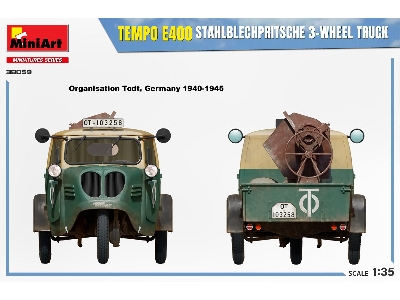 Tempo E400 Stahlblechpritsche 3-wheel Truck - zdjęcie 11