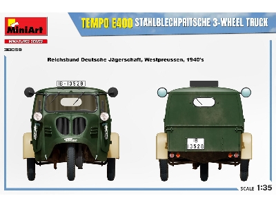 Tempo E400 Stahlblechpritsche 3-wheel Truck - zdjęcie 13