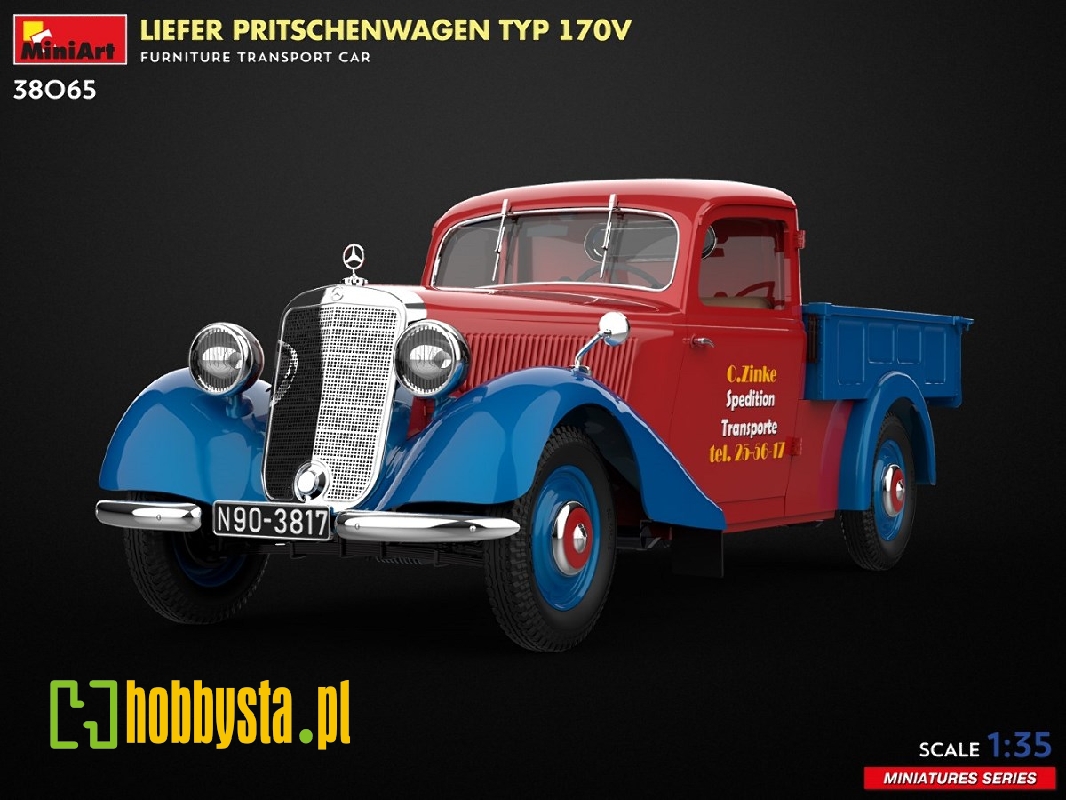 Liefer Pritschenwagen Typ 170v. Furniture Transport Car - zdjęcie 1 Liefer Pritschenwagen Typ 170v. Furniture Transport Car - zdjęcie 1