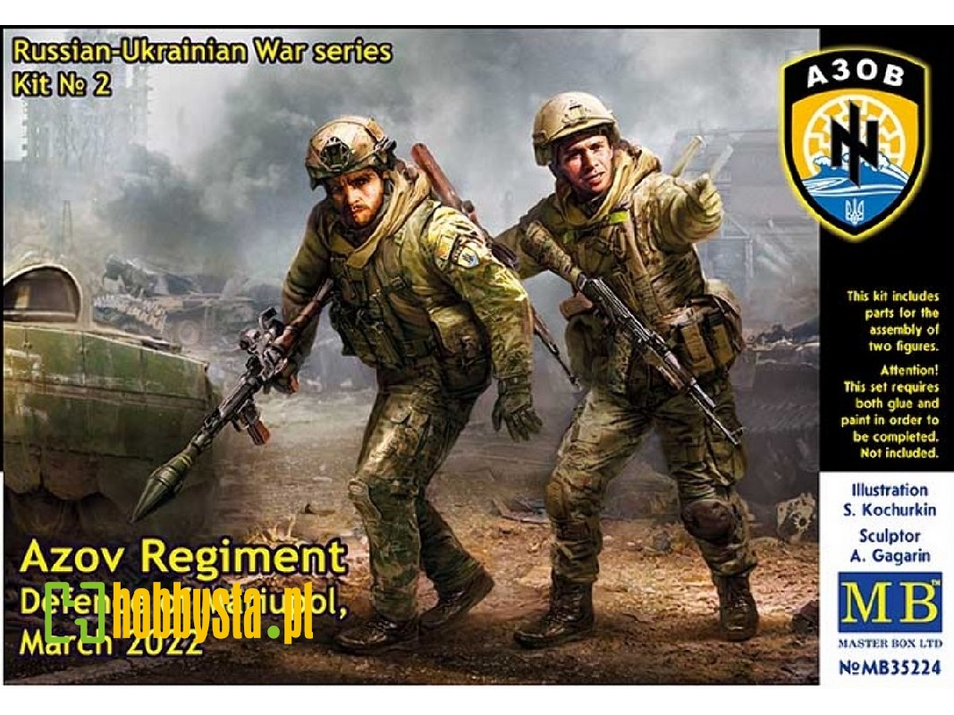 Russian-ukrainian War Series, Kit № 2. Azov Regiment, Defence Of Mariupol - zdjęcie 1 Russian-ukrainian War Series, Kit № 2. Azov Regiment, Defence Of Mariupol - zdjęcie 1