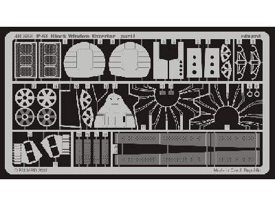  P-61 exterior 1/48 - Monogram - blaszki - zdjęcie 2