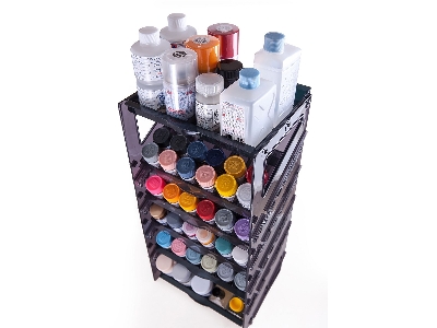 Storage Rack, Paint Bottle Storage Shelf - zdjęcie 2