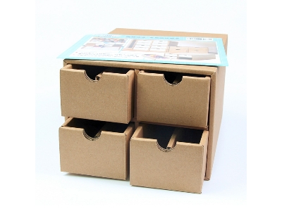 Cardboard Paint Bottle Storage Box - zdjęcie 1