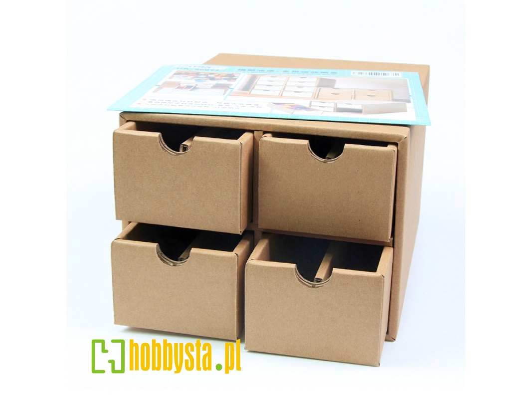 Cardboard Paint Bottle Storage Box - zdjęcie 1