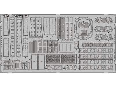  P-61A exterior 1/48 - Great Wall Hobby - blaszki - zdjęcie 2