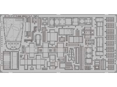  P-61A rear interior S. A. 1/48 - Great Wall Hobby - blaszki - zdjęcie 3