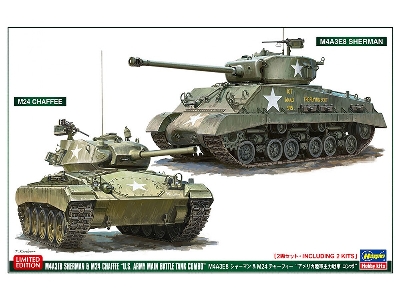 M4a3e8 Sherman And M24 Chaffee 'u.S. Army Main Battle Tank Combo' (2 Kits In The Box) - zdjęcie 1