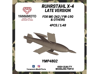 Ruhrstahl X-4 Late For Me-262 / Fw-190 & Others 4 Pcs. - zdjęcie 1