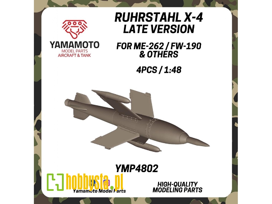 Ruhrstahl X-4 Late For Me-262 / Fw-190 & Others 4 Pcs. - zdjęcie 1