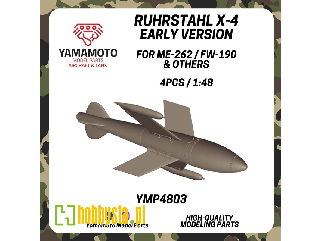Ruhrstahl X-4 Early For Me-262 / Fw-190 & Others 4 Pcs. - zdjęcie 1